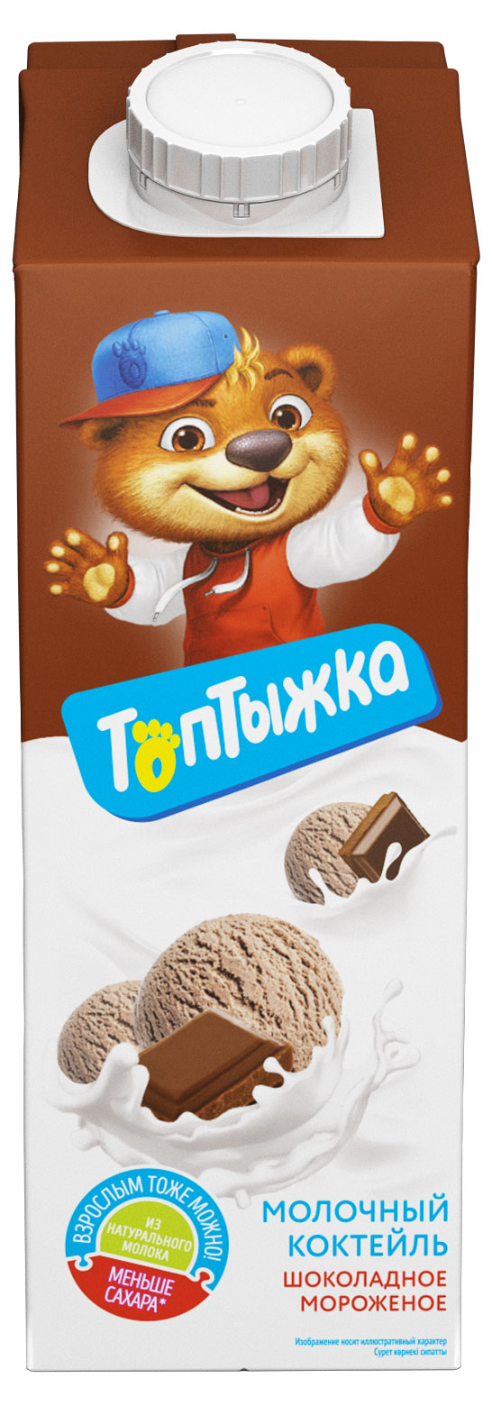 

Коктейль молочный Топтыжка шоколадное мороженое, 950 г