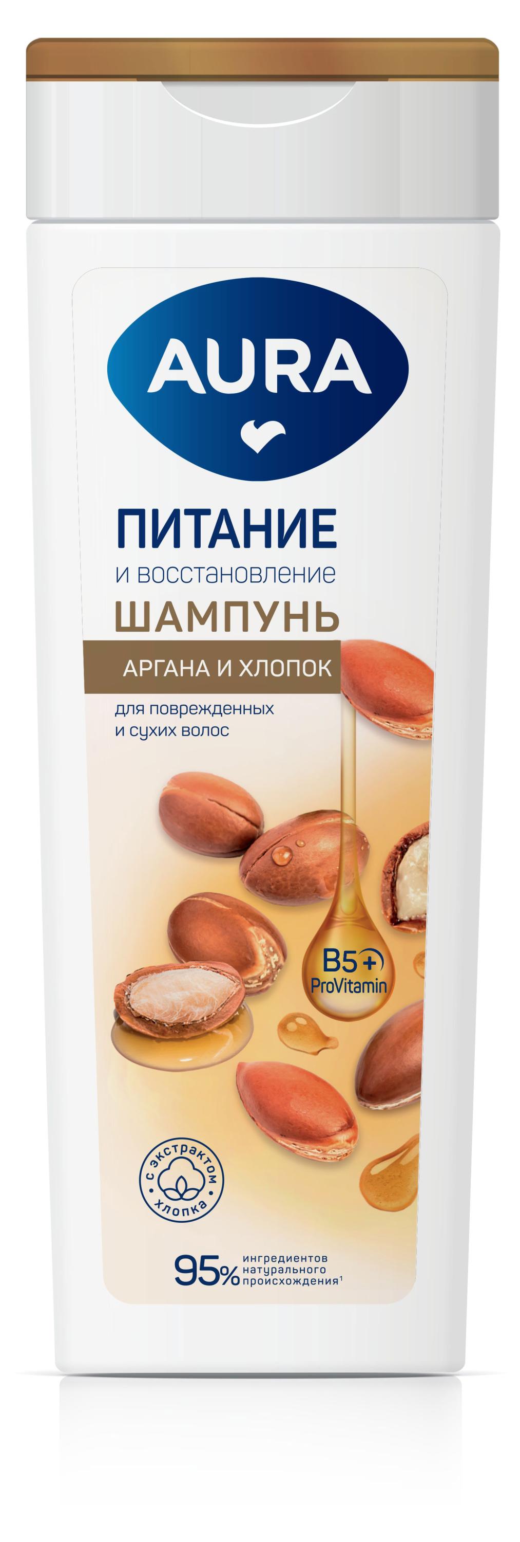 

Шампунь для волос Aura Питание и Восстановление, 380 мл
