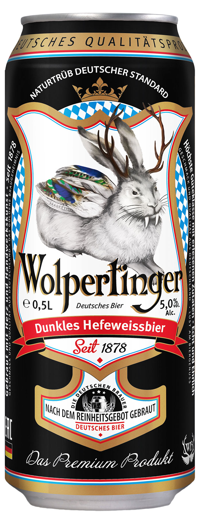 

Пиво Wolpertinger Dunkles Hefeweissbier темное нефильтрованное 5,4%, 500 мл