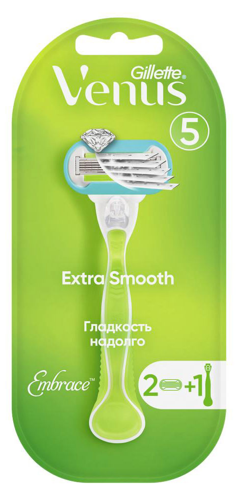 

Станок для бритья женский Venus Embrace с 2 сменными кассетами, 1 шт