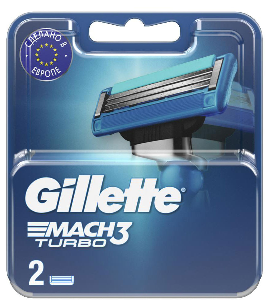 Изображение товара Сменные кассеты для бритвы Gillette Mach3 Turbo 3 шт для мужчин