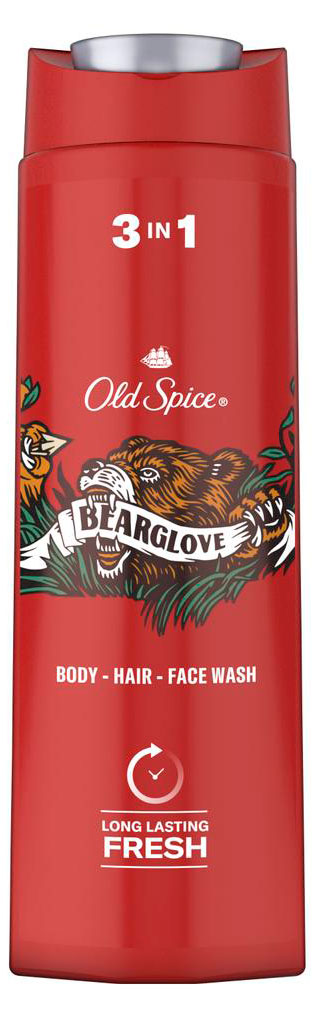 

Гель-шампунь для душа Old Spice Bearglove Дикий аромат 2в1, 400 мл