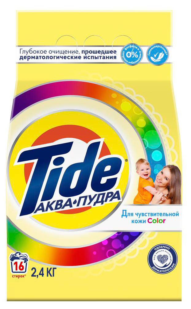 

Стиральный порошок Tide Автомат Детский Color, 2.4 кг (16 стирок)