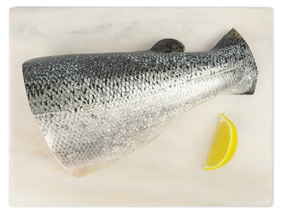 

Лосось охлажденный половина потрошеный хвостовая часть, вес