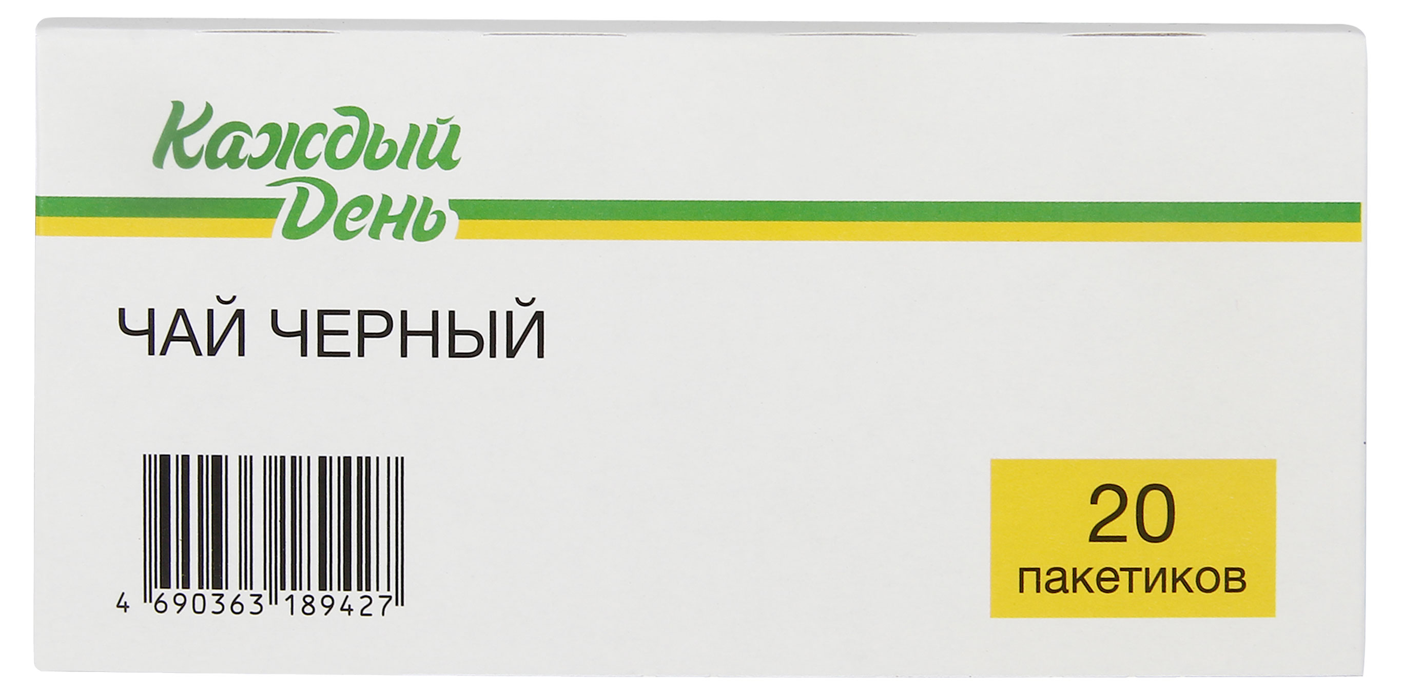 

Чай черный Каждый день пакетированный, 20х1,5 г