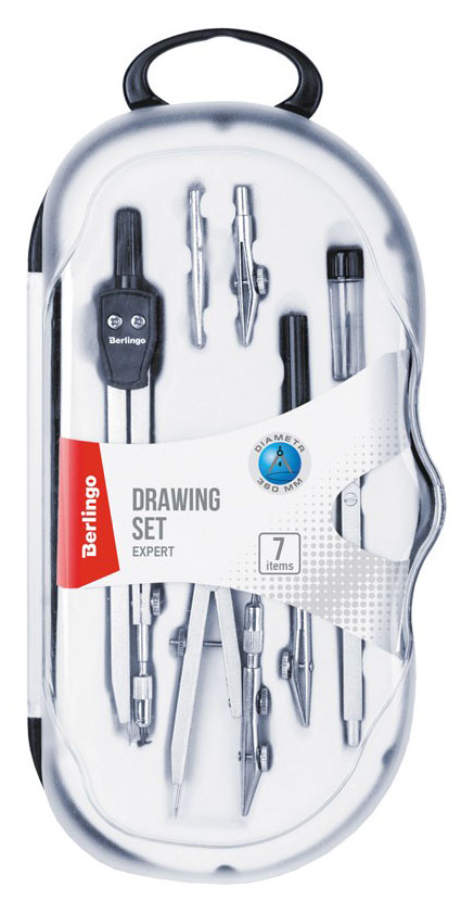 

Готовальня Berlingo Expert, 7 предметов