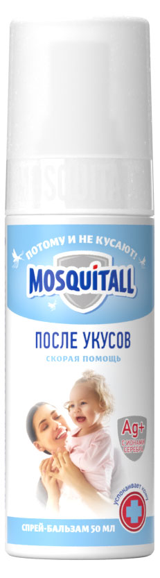 

Спрей-бальзам после укусов Mosquitall Скорая помощь, 50 мл