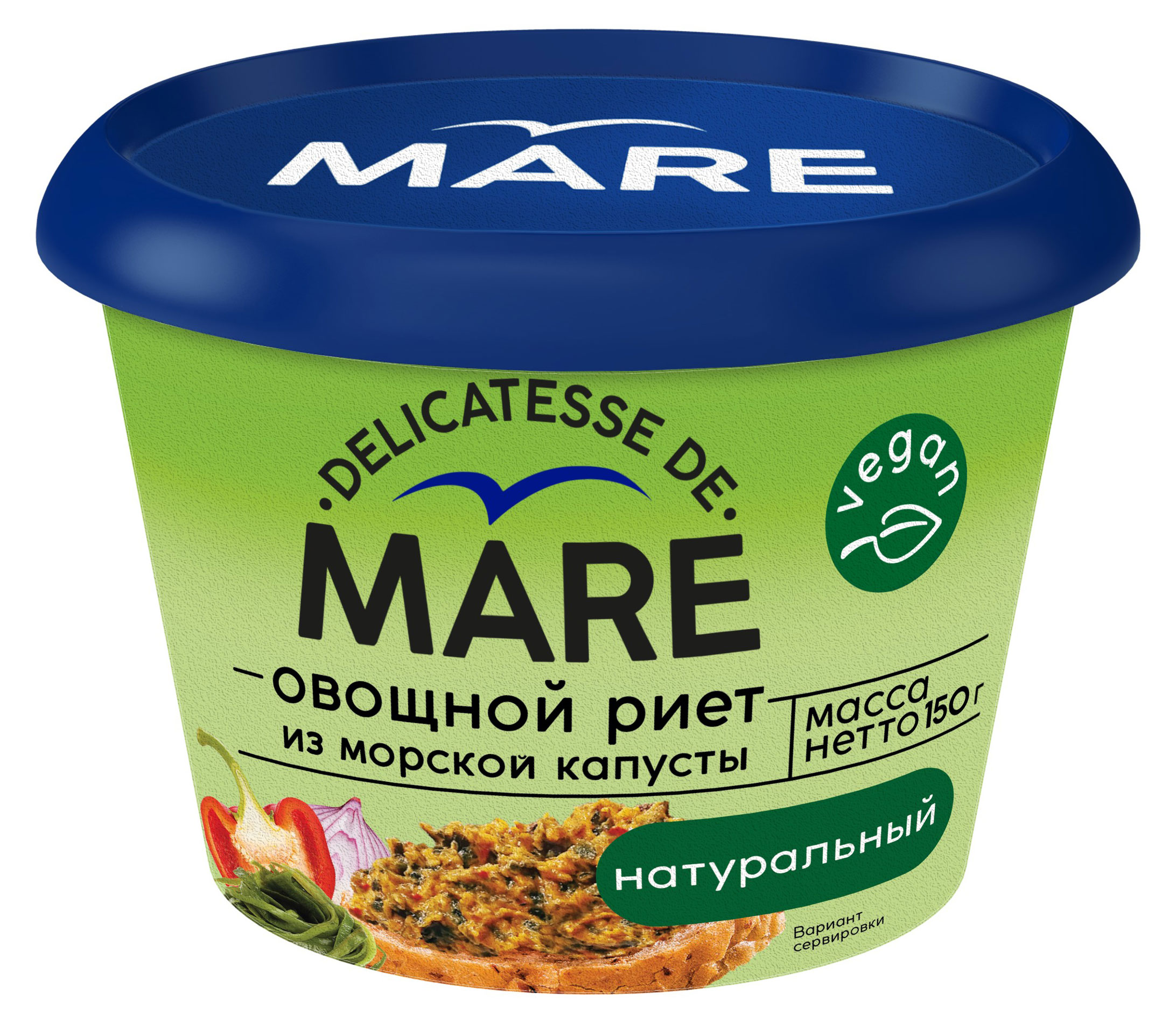 

Риет овощной Mare из морской капусты натуральный, 150 г