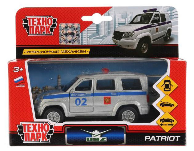 

Машина инерционная Технопарк UAZ Patriot Полиция, 12 см