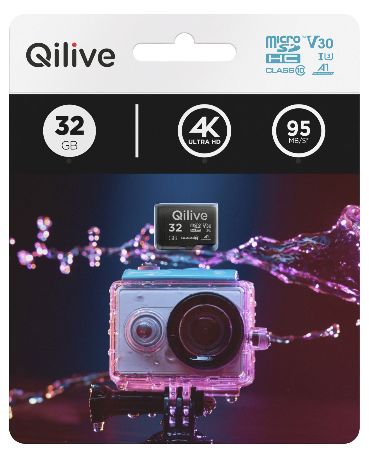 

Карта памяти Qilive microSDHC 32 Гб без адаптера