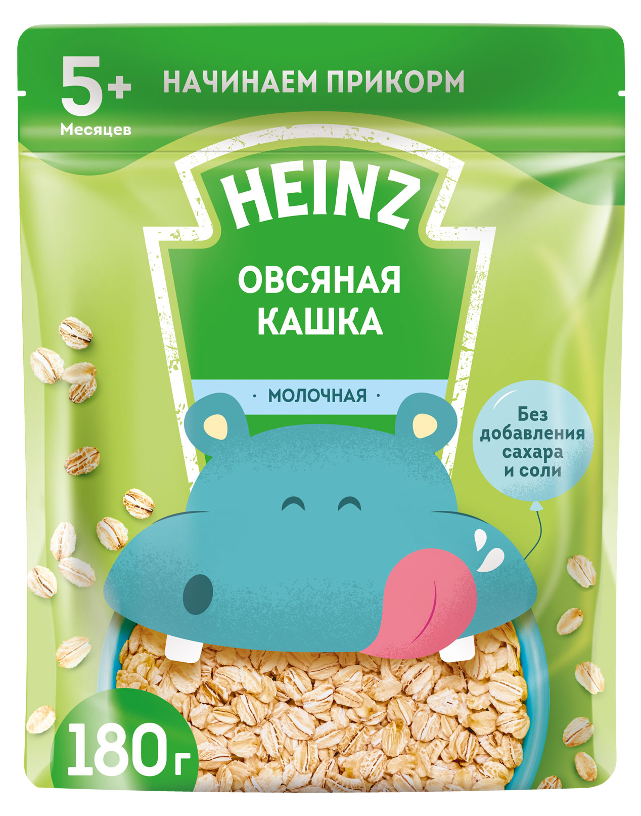 

Каша молочная Heinz Овсяная с 5 месяцев, 180 г
