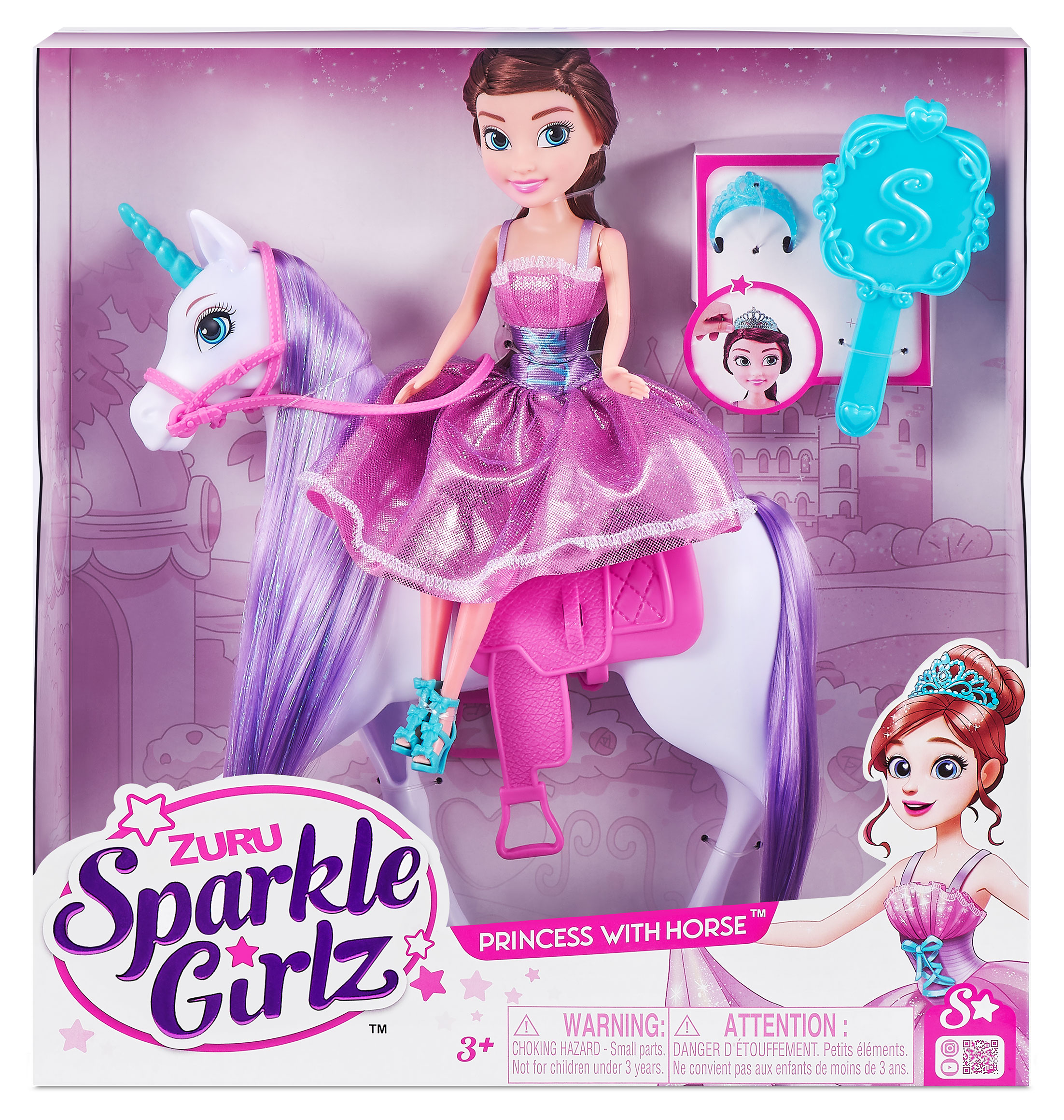 

Игровой набор ZURU Кукла принцесса с лошадью