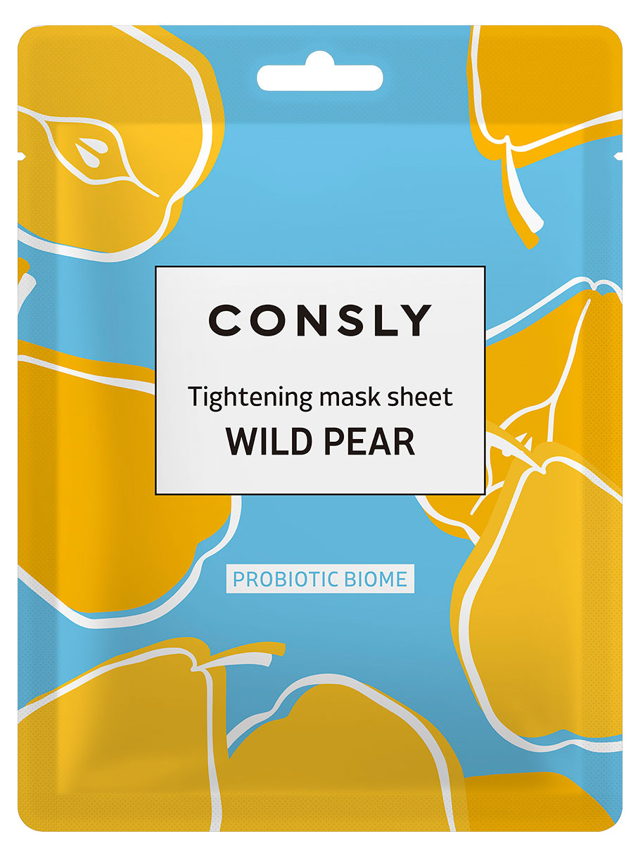 

Маска тканевая для лица CONSLY Probiotic Biome с экстрактом дикой груша, 25 мл