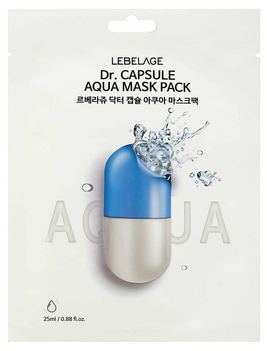 

Маска тканевая для лица LEBELAGE Dr. Capsule с гиалуроновой кислотой, 25 мл
