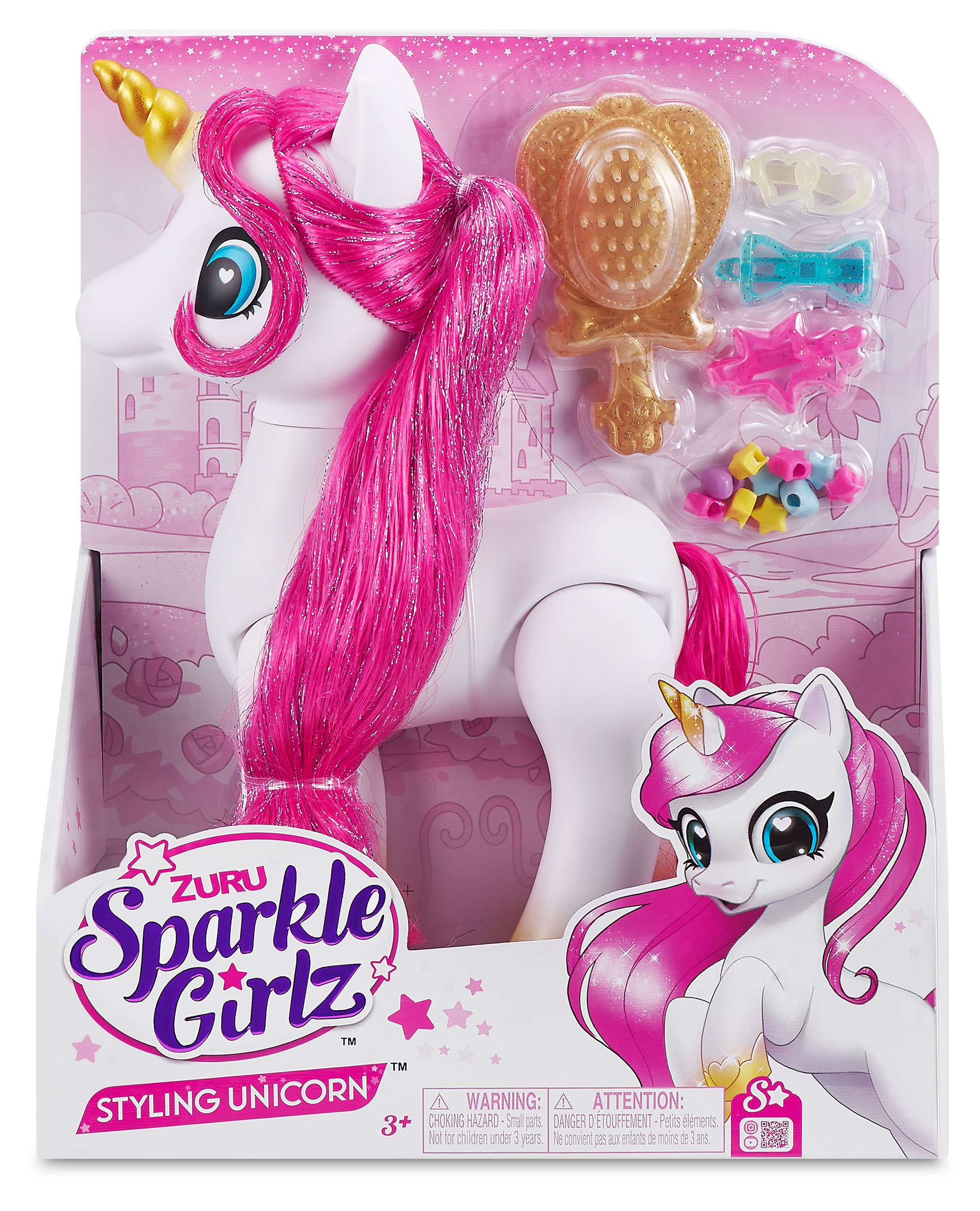 

Игровой набор ZURU Sparkle girlz Единорог с аксессуарами