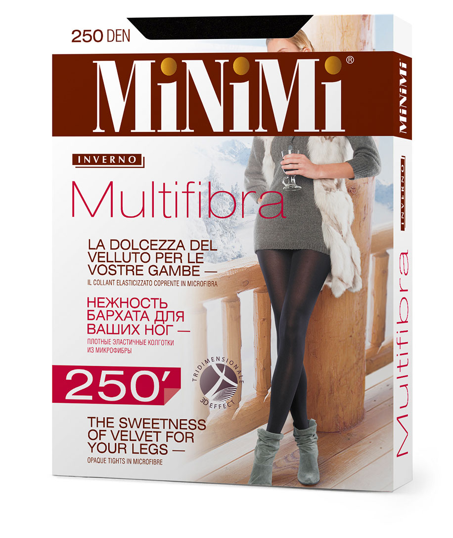 

Колготки женские MINIMI Multifibra 250 den nero, р 5