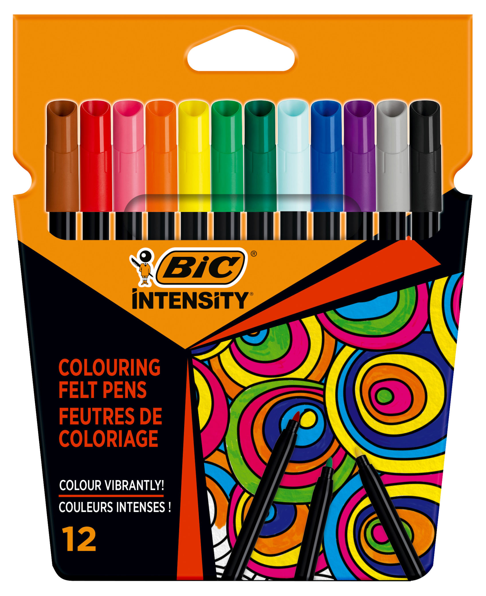 

Фломастеры цветные BIC Intensity Up, 12 цветов