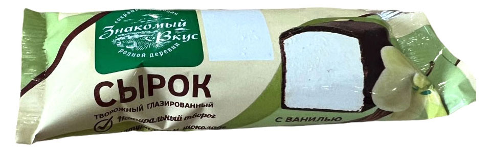

Сырок творожный Знакомый вкус с ванилью 10% БЗМЖ, 40 г