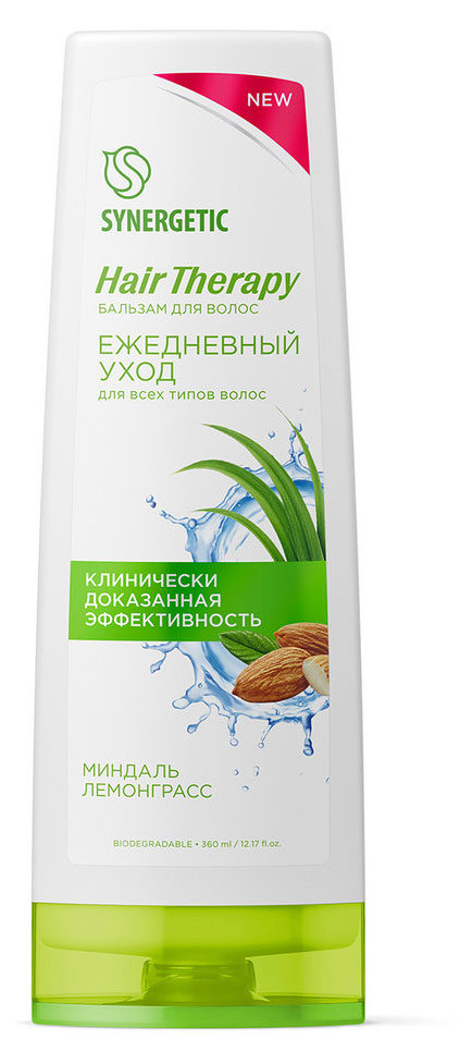 

Бальзам для волос Synergetic Ежедневный уход Hair Therapy, 360 мл
