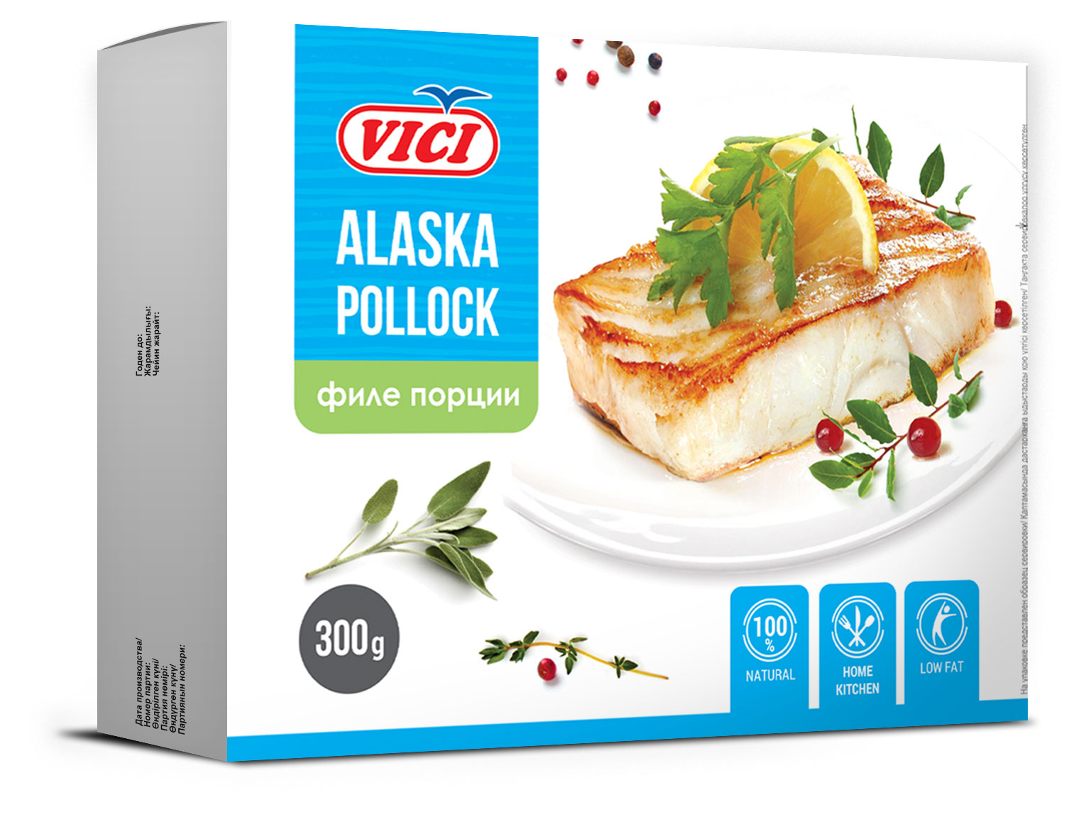 

Минтай замороженный VICI филе, 300 г