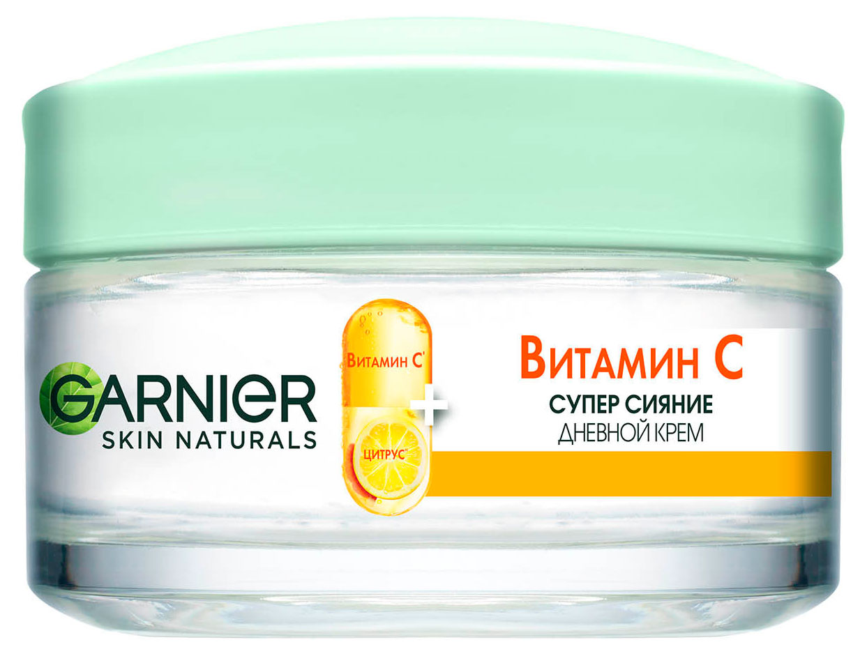 Изображение товара Крем для лица Garnier Витамин С 50 мл увлажнение сияние выравнивание тона