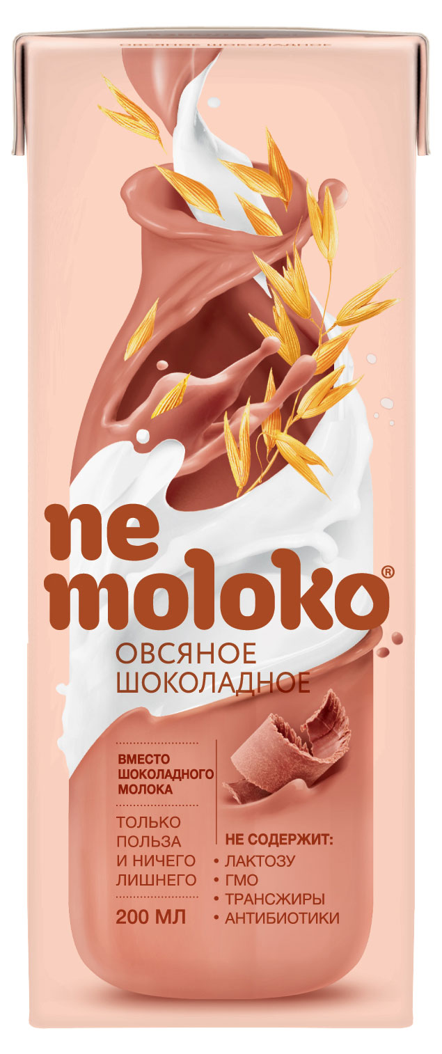 

Напиток овсяный Nemoloko шоколадный для детей старше 3х лет 3,2%, 200 мл