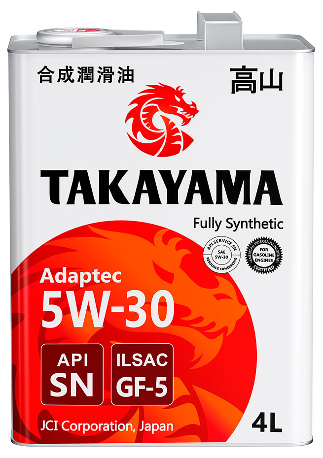 TAKAYAMA | Моторное масло TAKAYAMA 5W-30 SN/GF-5 синтетическое, 4 л