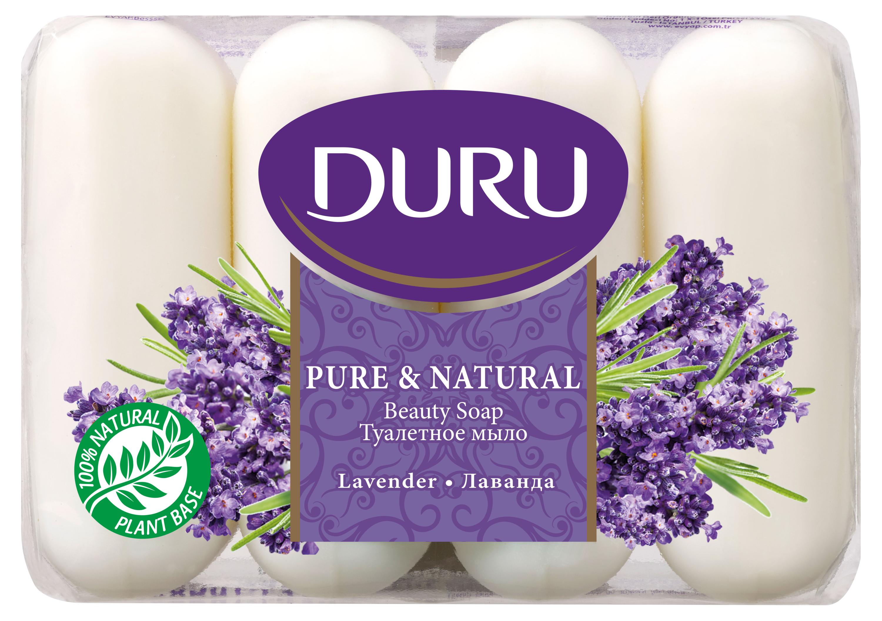 

Мыло туалетное Duru Hydro Pure & Natural лаванда, 340 г