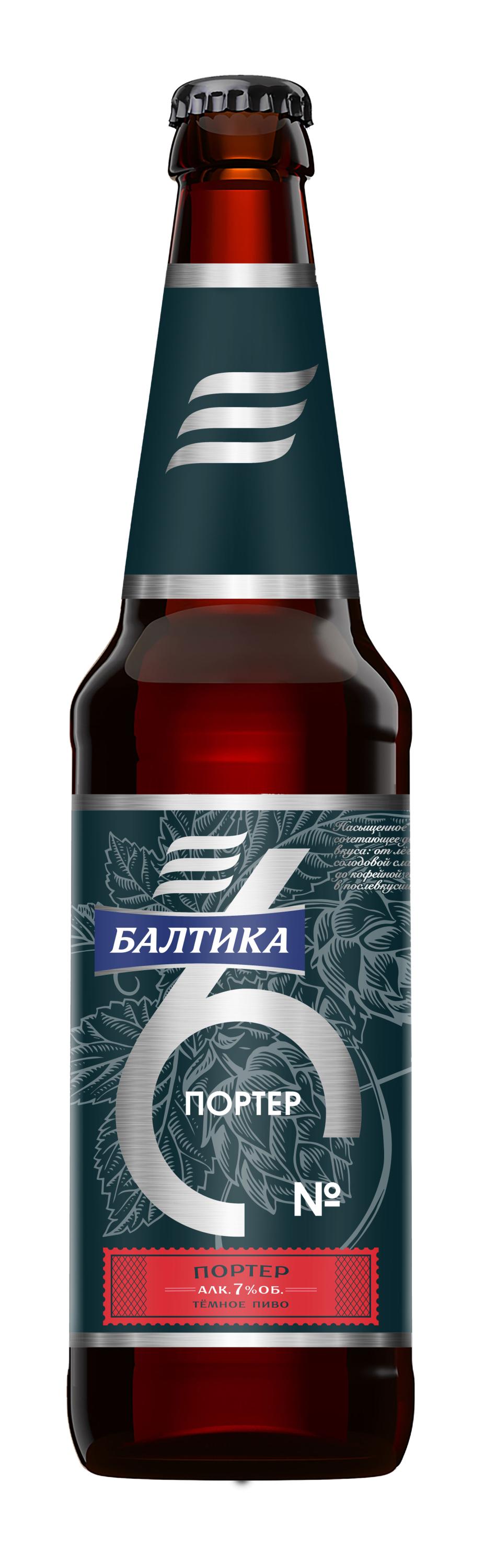 

Пиво темное Балтика 6 Портер фильтрованное, 450 мл
