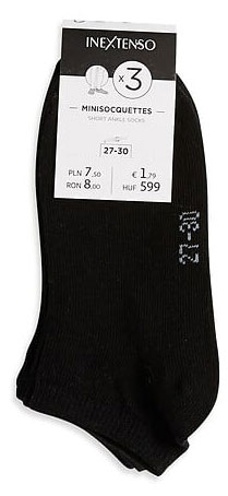 

Носки детские InExtenso Noir, 3 шт