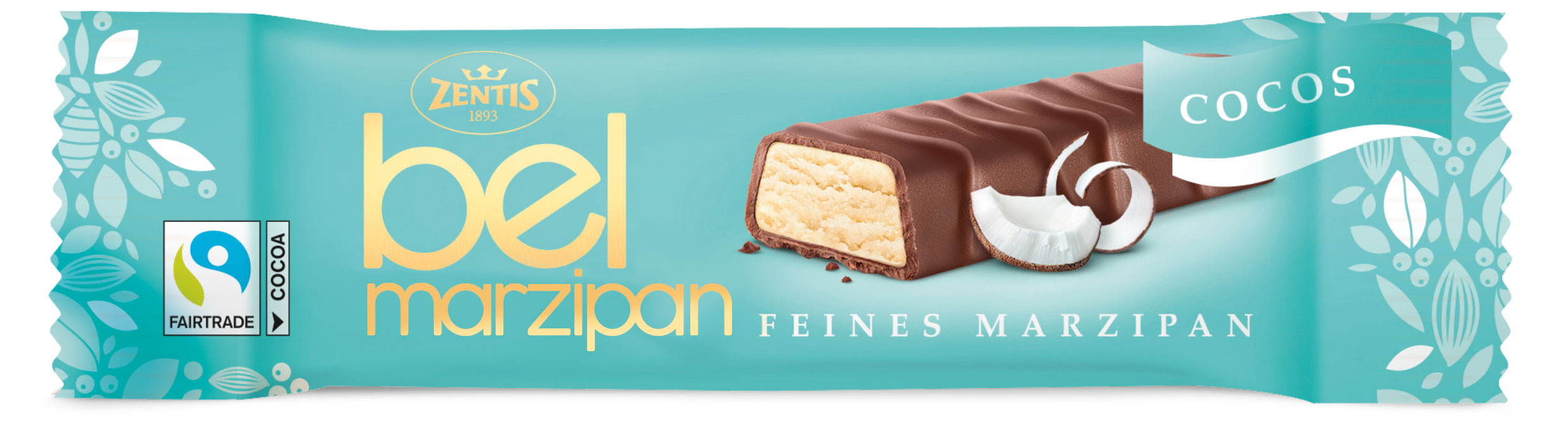 

Батончик марципановый ZENTIS Belmarzipan Cocos, 40 г