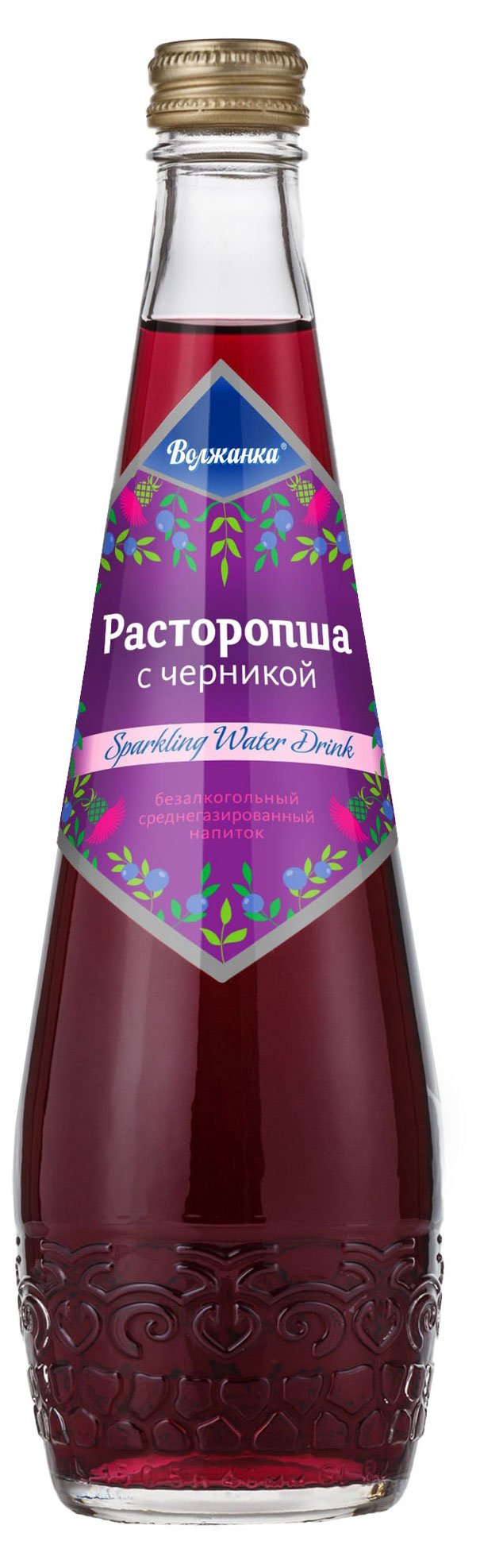

Напиток газированный Волжанка Расторопша с черникой, 500 мл