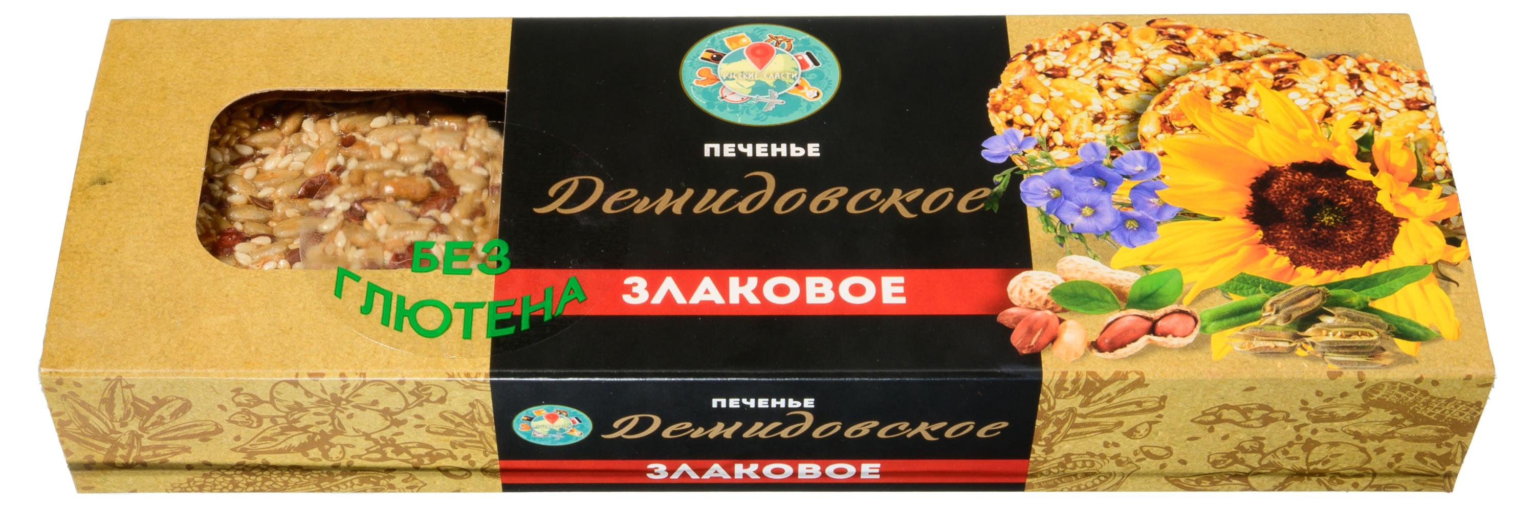 

Печенье злаковое Русская Печь Демидовское с семечками без глютена, 150 г