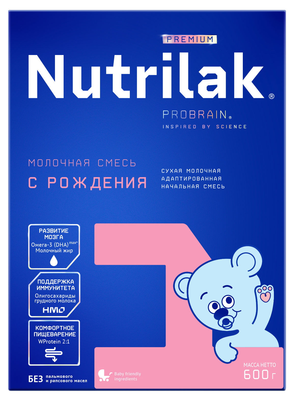 

Смесь сухая молочная Nutrilak Premium 1 адаптированная начальная, 600 г