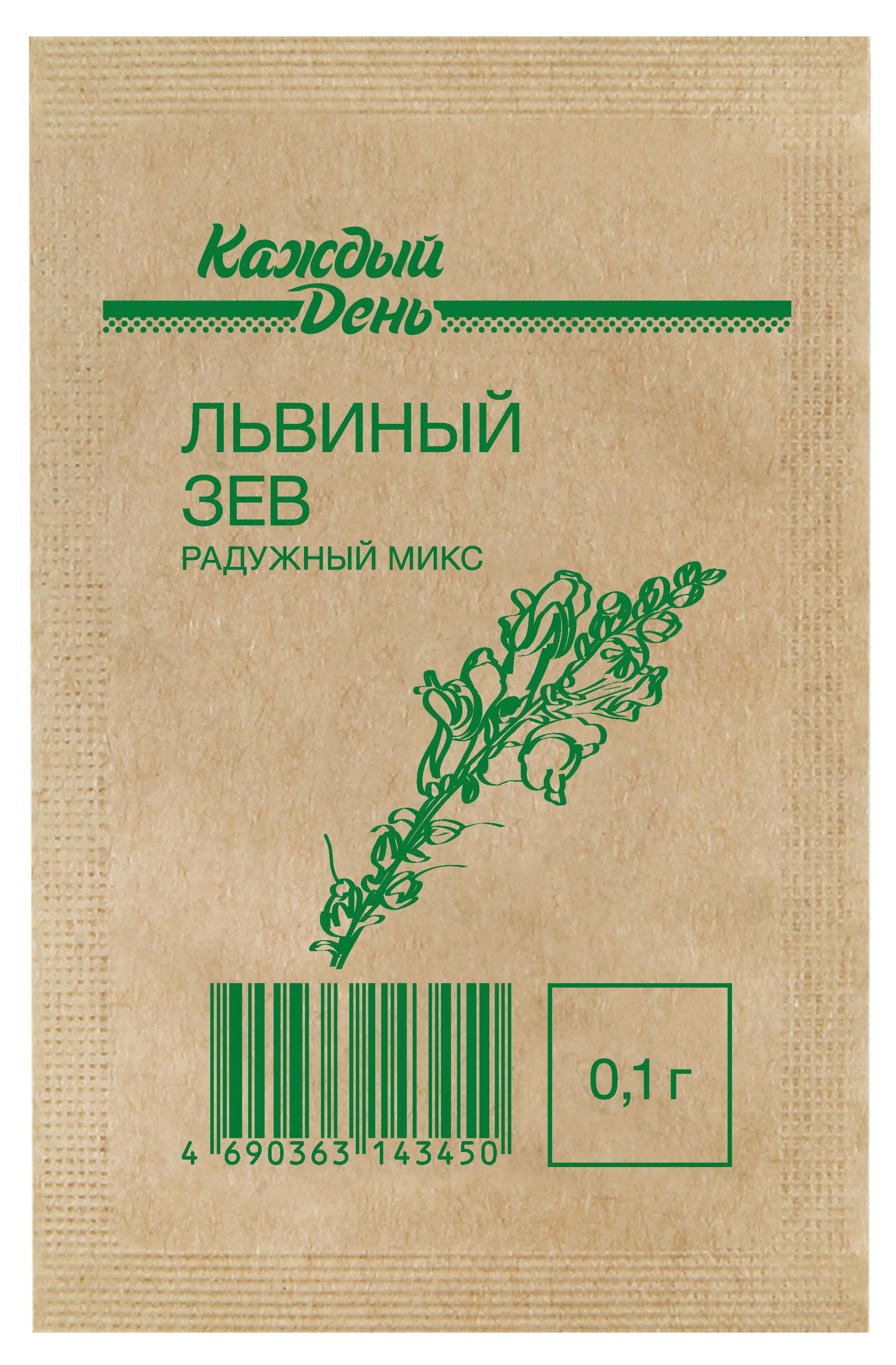 Изображение товара Семена Львиный зев «Каждый день» Радужный микс, 0,1 г