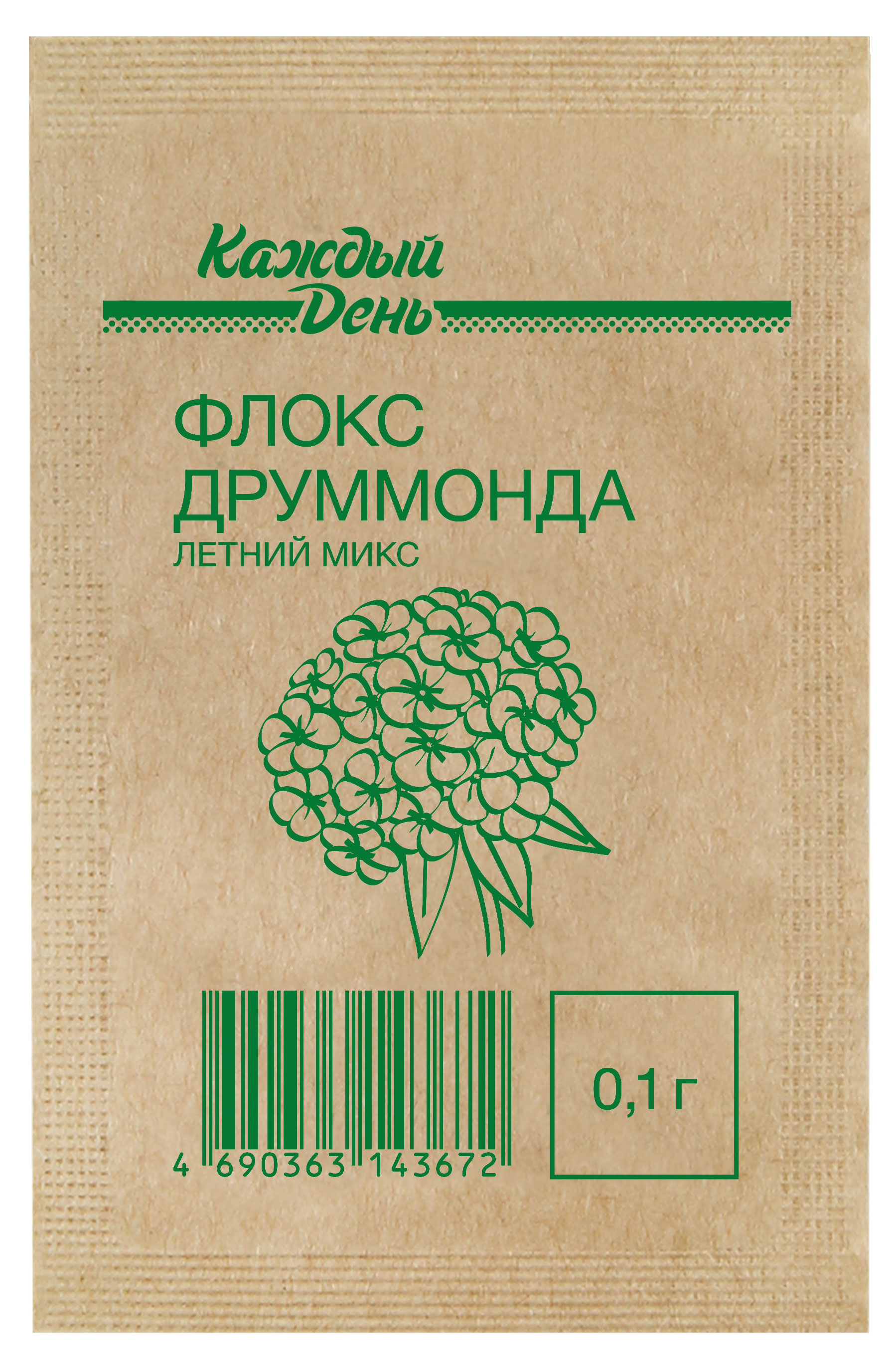 Изображение товара Семена Флокс «Каждый день» Друммонда летний микс, 0,1 г