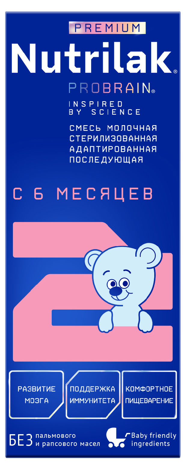 

Смесь молочная Nutrilak Premium готовая с 6 мес., 200 мл