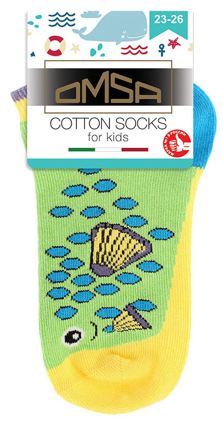 

Носки детские Omsa Kids рыбки Erba, размер 31-34