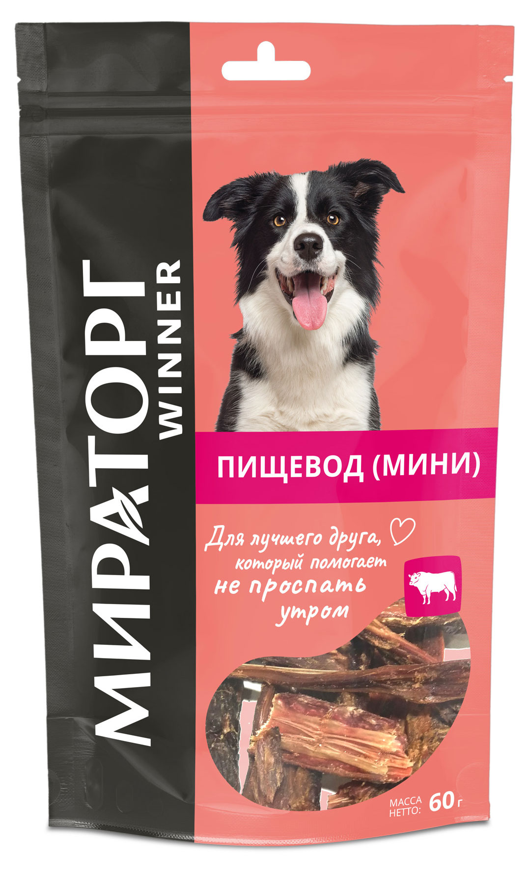 

Лакомство для собак Мираторг Winner Мясо пищевода, 50 г