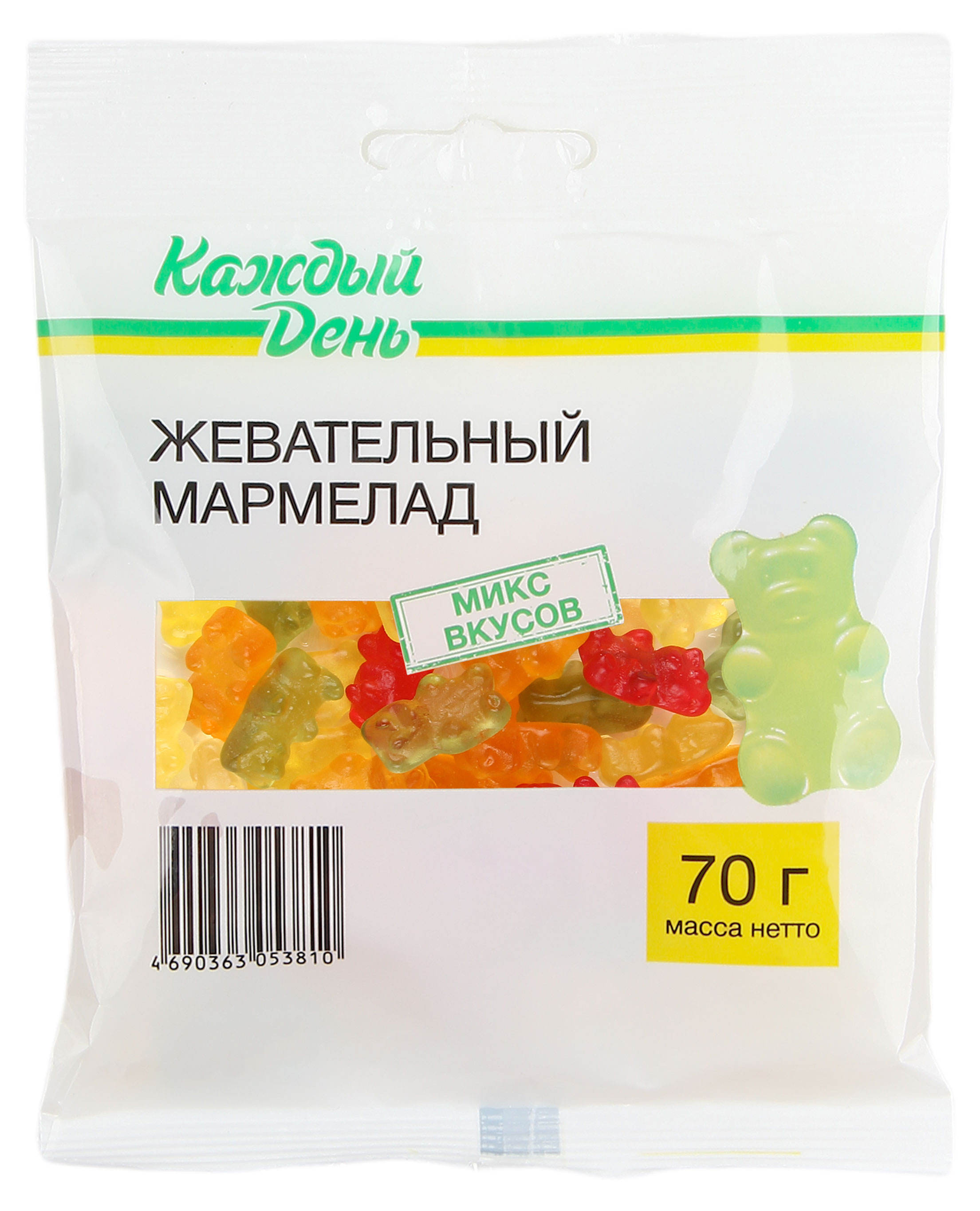 

Мармелад жевательный Каждый день Мишки, 70 г