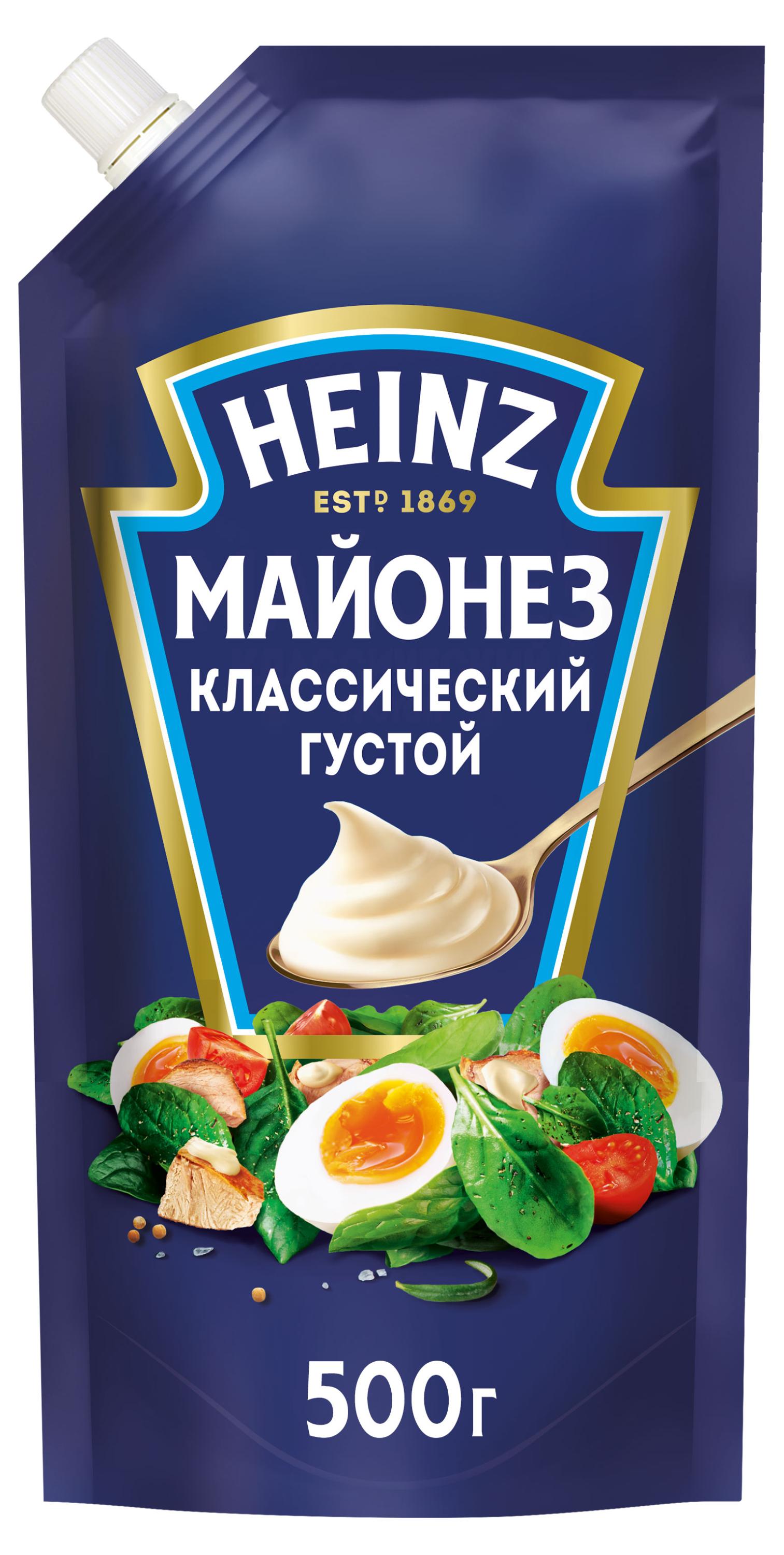 

Майонез классический Heinz густой 67% БЗМЖ, 500 г