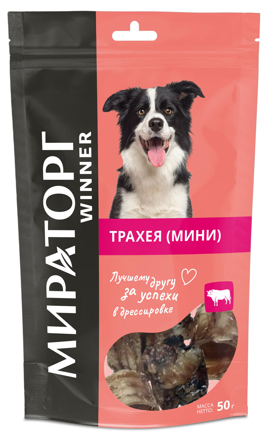 

Лакомство для собак Мираторг Winner Трахея говяжья, 50 г