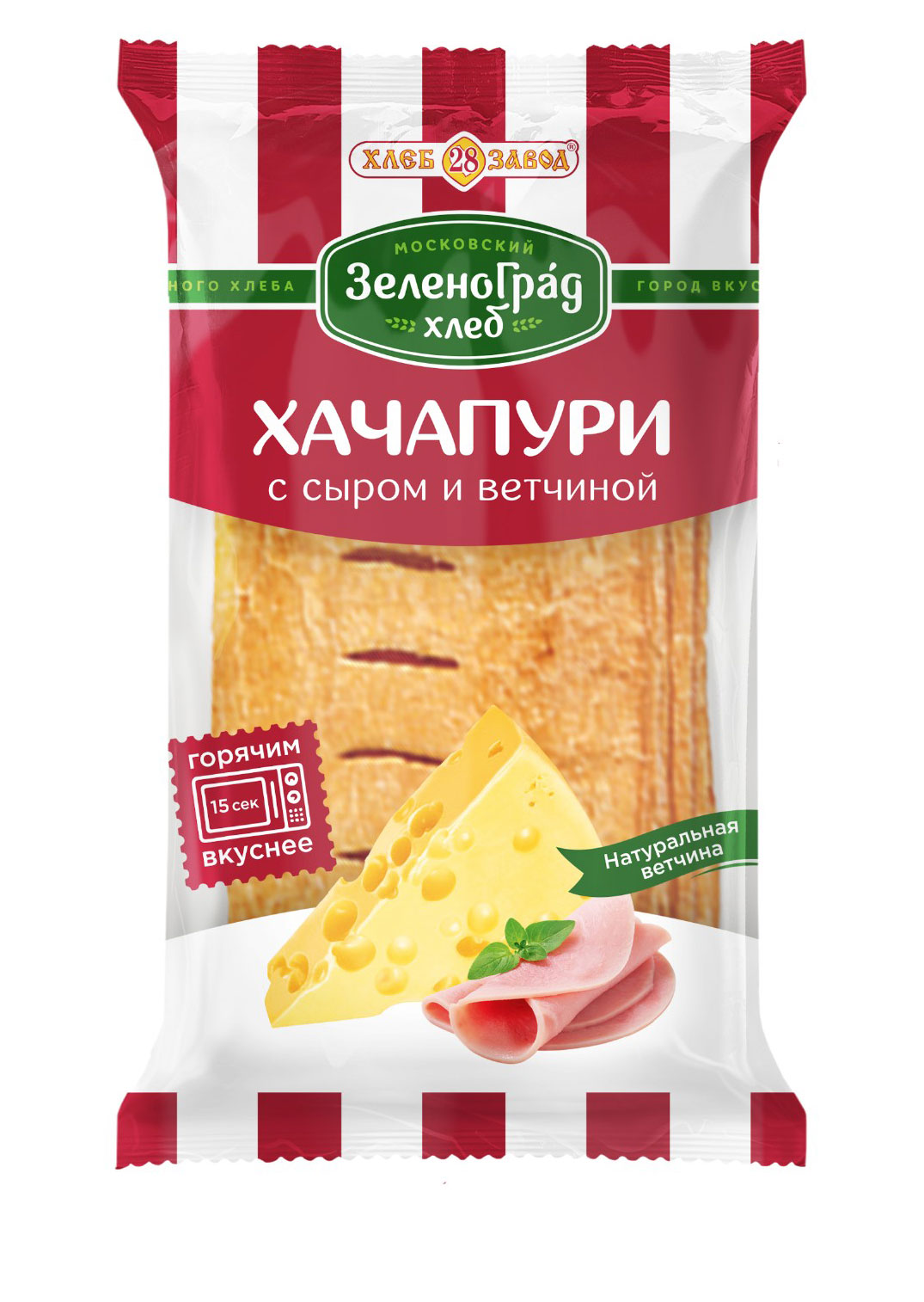 

Хачапури ЗеленоградХлеб с сыром и ветчиной, 60 г