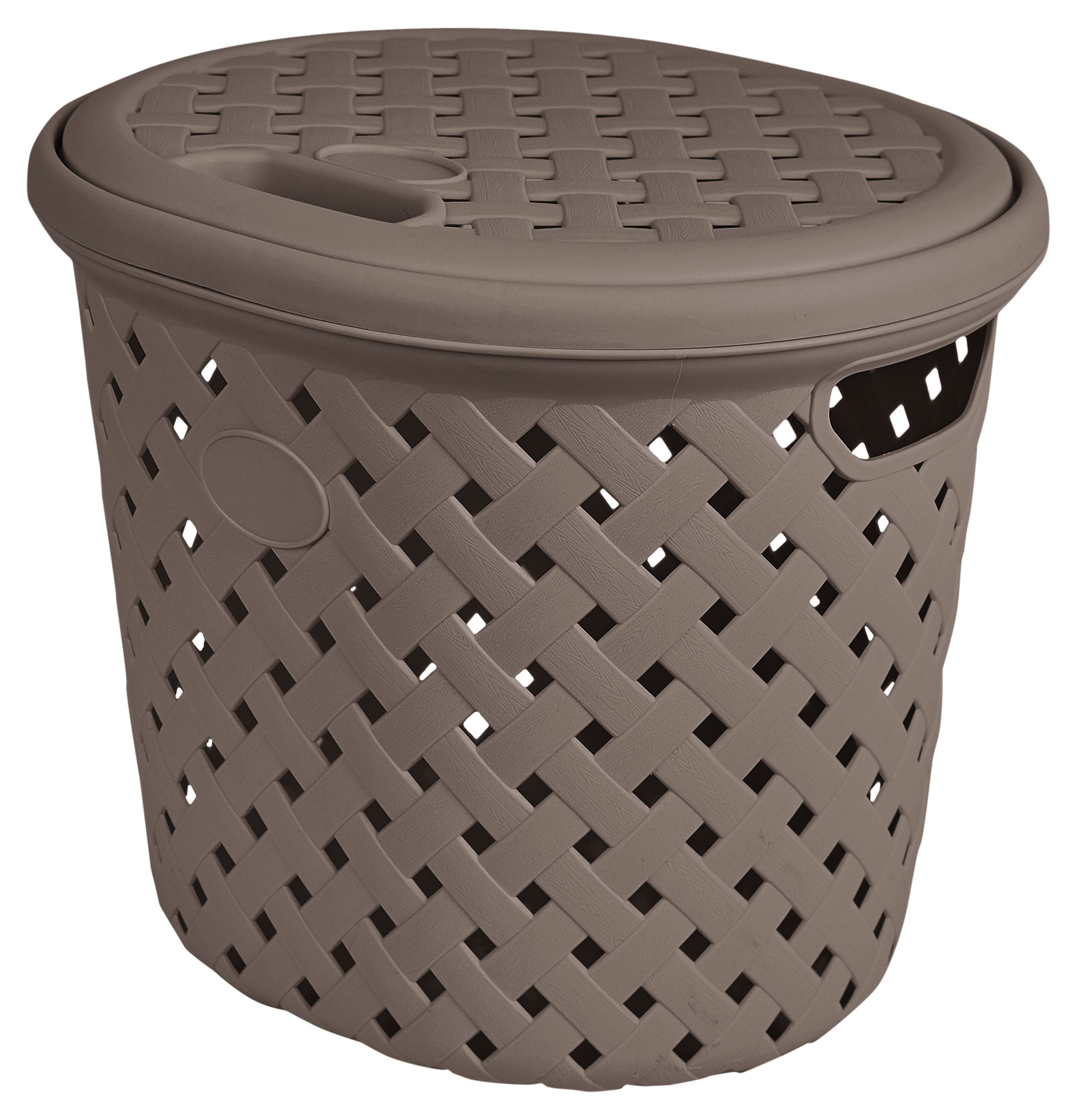 

Корзина для белья Plast Team Rattan шоколадный мокко, 325х280х280 мм, 14 л