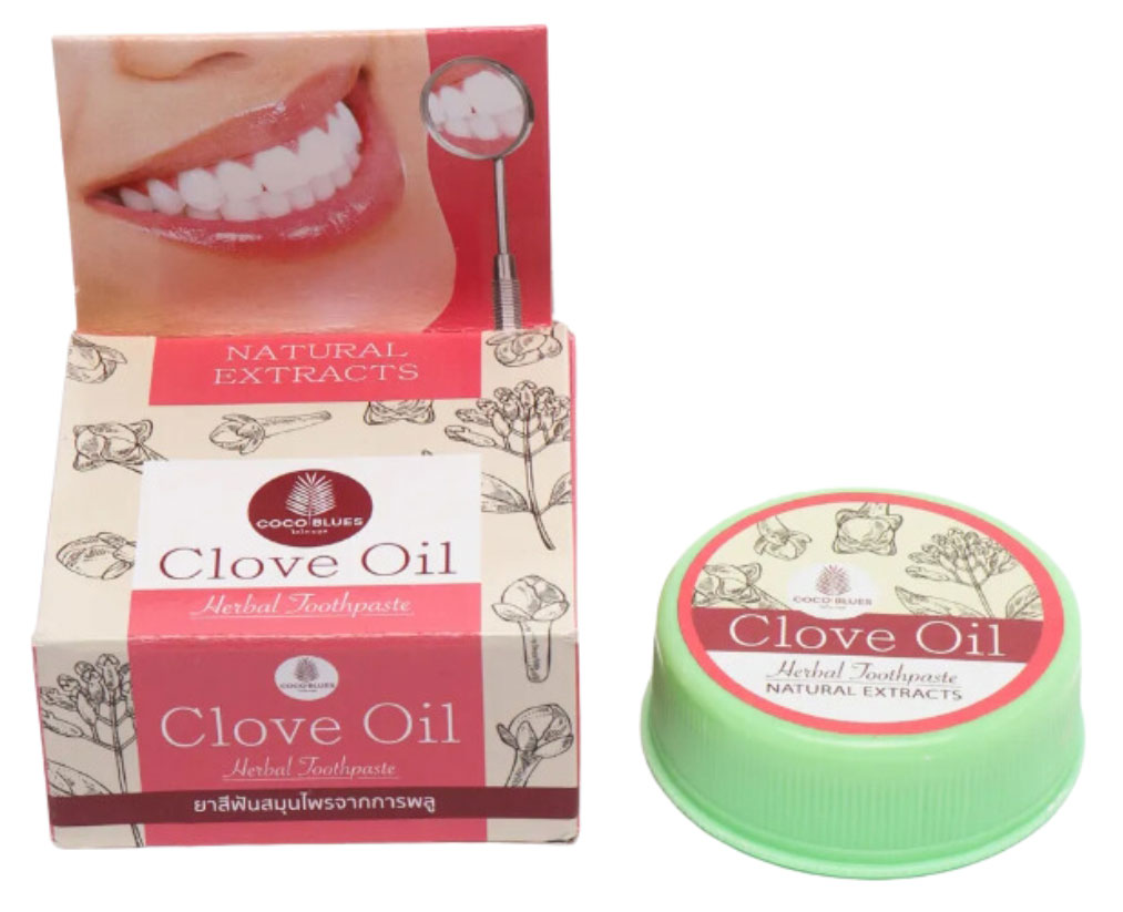 Изображение товара Зубная паста Coco Blues Тайская Гвоздика и ментол 30 г натуральный уход отбеливание