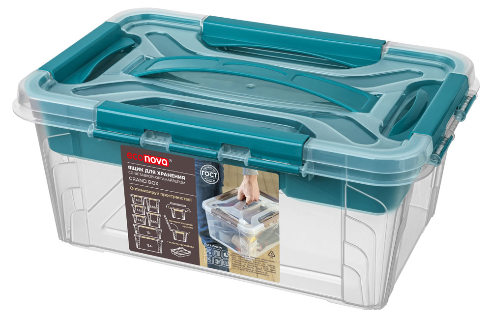 

Ящик с крышкой EcoNova GRAND BOX, 29х19 см