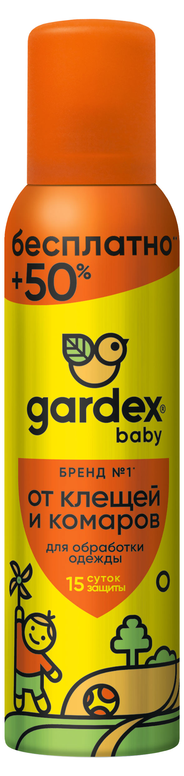

Аэрозоль от клещей и комаров Gardex Baby, 150 мл