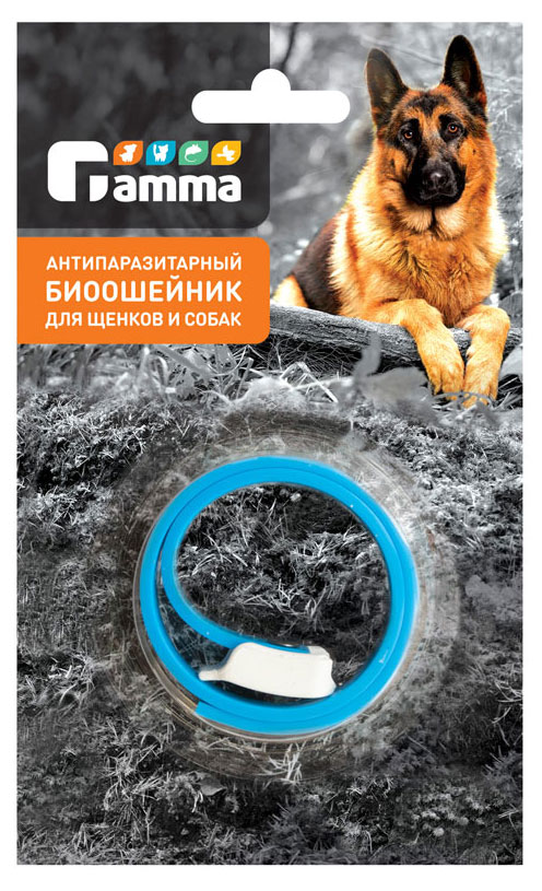 

Ошейник для собак Gamma антипаразитный