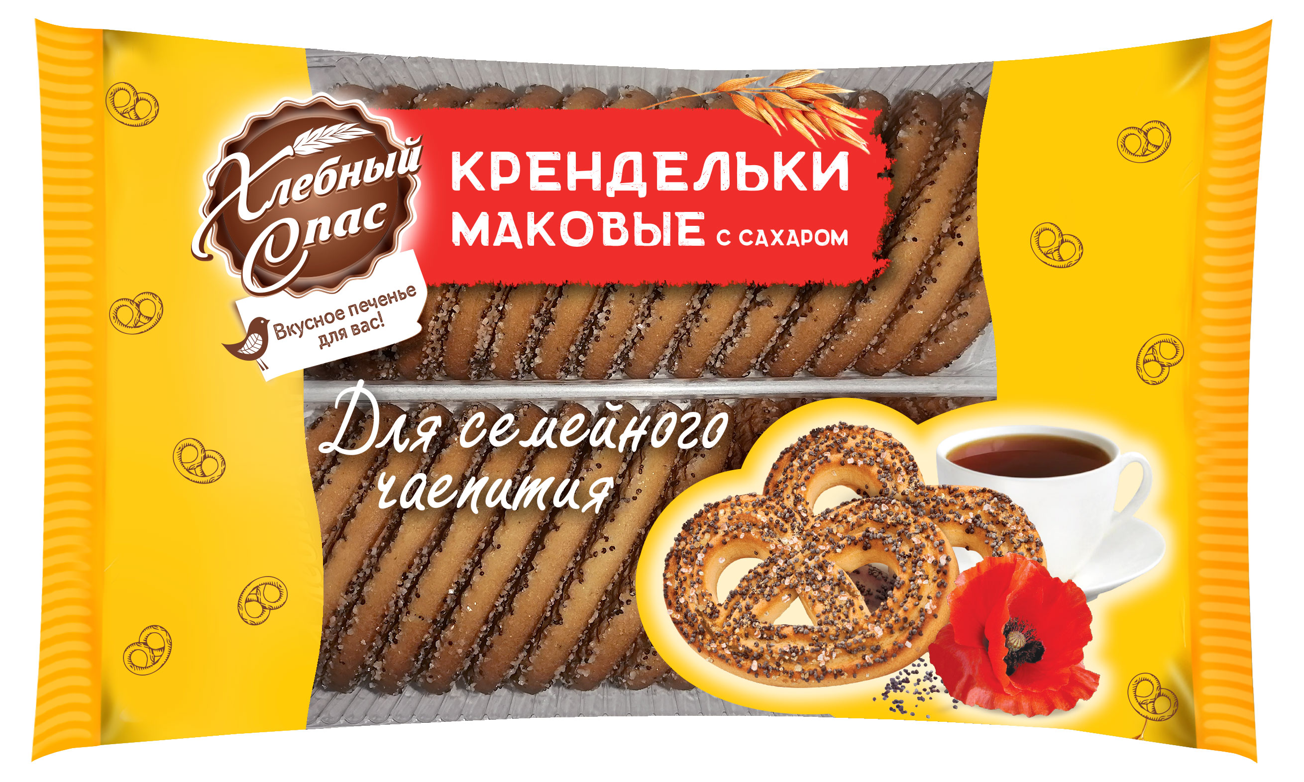 

Печенье сдобное Хлебный Спас крендельки с сахаром, 320 г