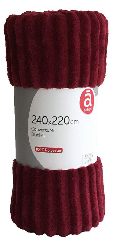 

Плед Actuel красный, 240х220 см
